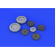 Eduard 632055 1/32 Fw 190F-8 wheels Brassin for Aircraft