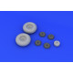 Eduard 632065 1/32 Mosquito Mk.VI wheels Brassin for Aircraft