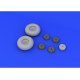 Eduard 632065 1/32 Mosquito Mk.VI wheels Brassin for Aircraft