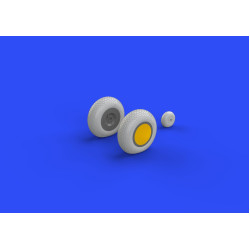 Eduard 632080 1/32 P-40 wheels w/ pattern Brassin for Aircraft