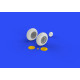 Eduard 632080 1/32 P-40 wheels w/ pattern Brassin for Aircraft