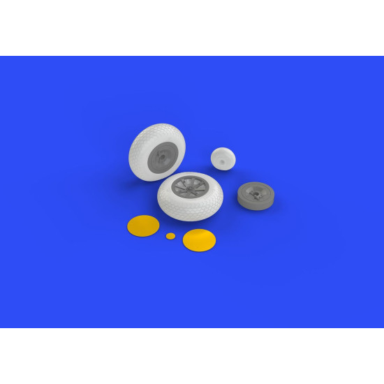 Eduard 632080 1/32 P-40 wheels w/ pattern Brassin for Aircraft