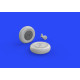 Eduard 632087 1/32 A6M5c Zero wheels Brassin for Aircraft