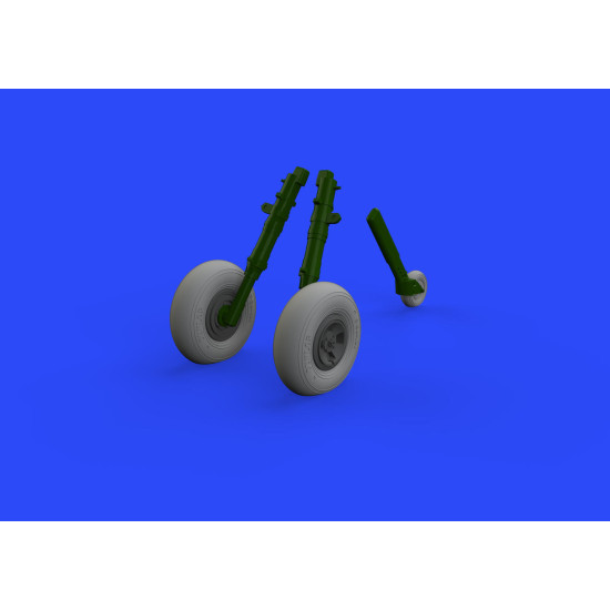 Eduard 632129 1/32 Spitfire Mk.IX wheels 4 spoke w/smooth tire Brassin for Aircraft