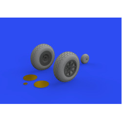 Eduard 632160 1/32 P-40E wheels Brassin for Aircraft