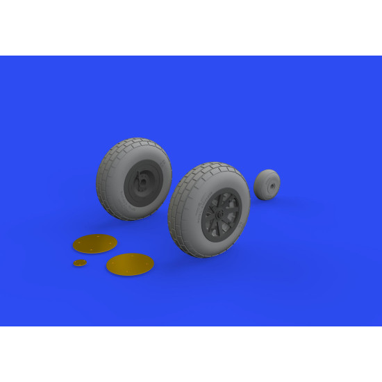 Eduard 632160 1/32 P-40E wheels Brassin for Aircraft