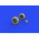 Eduard 632160 1/32 P-40E wheels Brassin for Aircraft