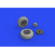Eduard 632160 1/32 P-40E wheels Brassin for Aircraft