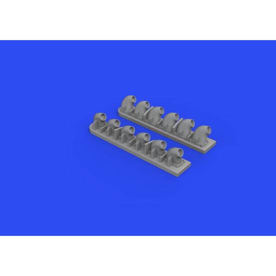 Eduard 632161 1/32 P-40E exhaust stacks Brassin for Aircraft