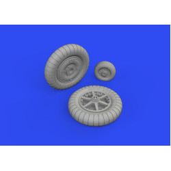 Eduard 632186 1/32 Bf 109G-2 wheels Brassin for Aircraft