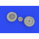 Eduard 632186 1/32 Bf 109G-2 wheels Brassin for Aircraft