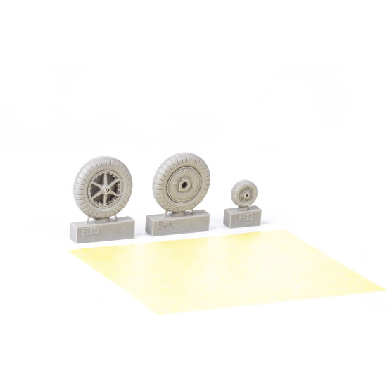 Eduard 632186 1/32 Bf 109G-2 wheels Brassin for Aircraft
