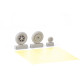 Eduard 632186 1/32 Bf 109G-2 wheels Brassin for Aircraft