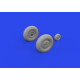 Eduard 632190 1/32 Hurricane Mk.II wheels Brassin for Aircraft