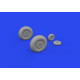 Eduard 632198 1/32 MC.202 wheels Brassin for Aircraft Eduard 632198 1/32 MC.202 wheels Brassin for Aircraft
