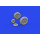 Eduard 632198 1/32 MC.202 wheels Brassin for Aircraft Eduard 632198 1/32 MC.202 wheels Brassin for Aircraft
