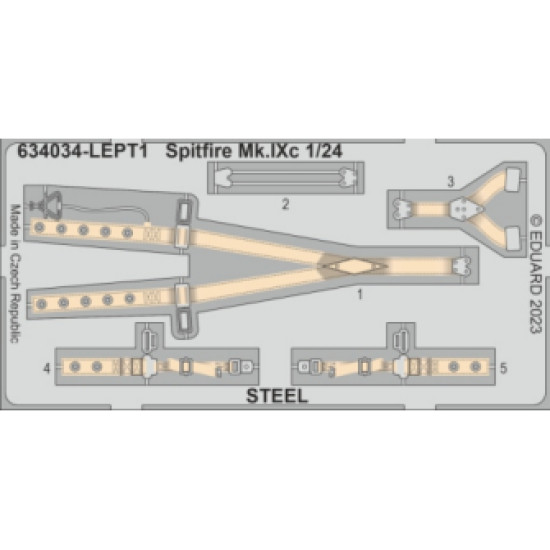Eduard 634034 1/24 Spitfire Mk.IXc LööK Brassin for Aircraft Eduard 634034 1/24 Spitfire Mk.IXc LööK Brassin for Aircraft