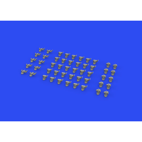 Eduard 635017 1/35 WWII German clamps Type 1 PRINT Brassin for AFV