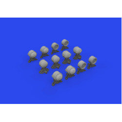 Eduard 635029 1/35 WWII German lamp headlights PRINT Brassin for AFV