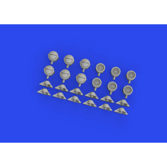 Eduard 635029 1/35 WWII German lamp headlights PRINT Brassin for AFV