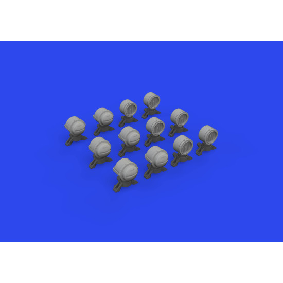 Eduard 635029 1/35 WWII German lamp headlights PRINT Brassin for AFV