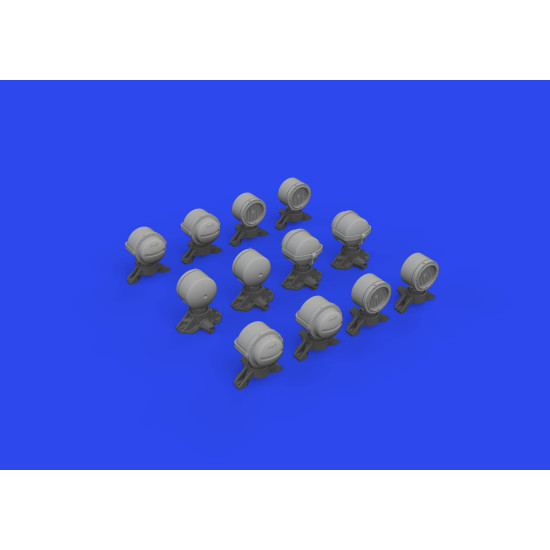 Eduard 635029 1/35 WWII German lamp headlights PRINT Brassin for AFV