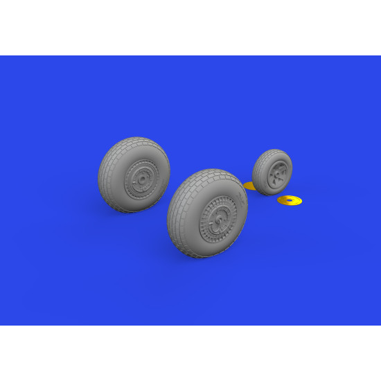 Eduard 648011 1/48 F-16 late wheels Brassin for Aircraft