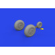Eduard 648011 1/48 F-16 late wheels Brassin for Aircraft