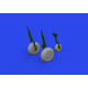 Eduard 648011 1/48 F-16 late wheels Brassin for Aircraft