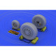 Eduard 648011 1/48 F-16 late wheels Brassin for Aircraft