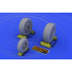Eduard 648011 1/48 F-16 late wheels Brassin for Aircraft