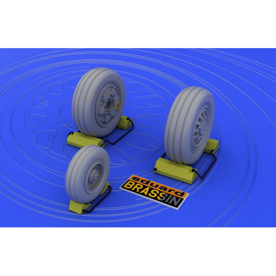 Eduard 648011 1/48 F-16 late wheels Brassin for Aircraft