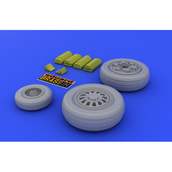 Eduard 648011 1/48 F-16 late wheels Brassin for Aircraft