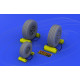 Eduard 648017 1/48 F-22A wheels Brassin for Aircraft Eduard 648017 1/48 F-22A wheels Brassin for Aircraft