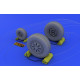 Eduard 648017 1/48 F-22A wheels Brassin for Aircraft Eduard 648017 1/48 F-22A wheels Brassin for Aircraft