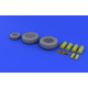 Eduard 648017 1/48 F-22A wheels Brassin for Aircraft Eduard 648017 1/48 F-22A wheels Brassin for Aircraft