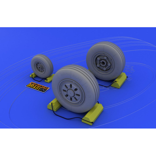 Eduard 648017 1/48 F-22A wheels Brassin for Aircraft Eduard 648017 1/48 F-22A wheels Brassin for Aircraft