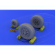 Eduard 648017 1/48 F-22A wheels Brassin for Aircraft Eduard 648017 1/48 F-22A wheels Brassin for Aircraft