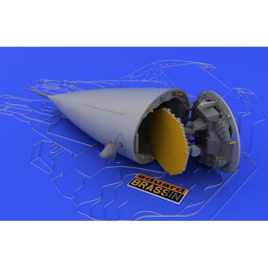 Eduard 648033 1/48 F-16 radar late Brassin for Aircraft