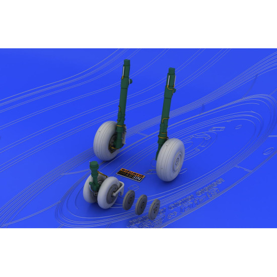 Eduard 648037 1/48 MiG-29 wheels Brassin for Aircraft Eduard 648037 1/48 MiG-29 wheels Brassin for Aircraft
