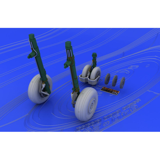 Eduard 648037 1/48 MiG-29 wheels Brassin for Aircraft Eduard 648037 1/48 MiG-29 wheels Brassin for Aircraft