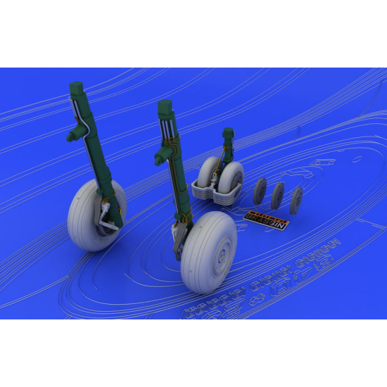 Eduard 648037 1/48 MiG-29 wheels Brassin for Aircraft Eduard 648037 1/48 MiG-29 wheels Brassin for Aircraft