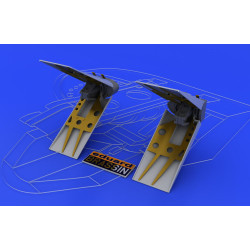 Eduard 648039 1/48 F-16 airbrakes Brassin for Aircraft