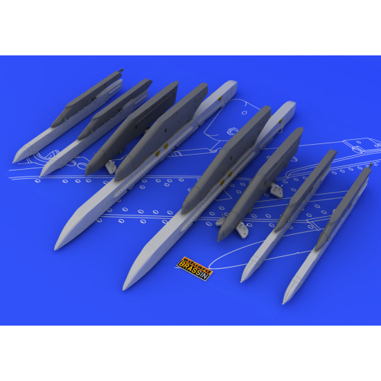 Eduard 648054 1/48 Su-25K wing pylons Brassin for Aircraft