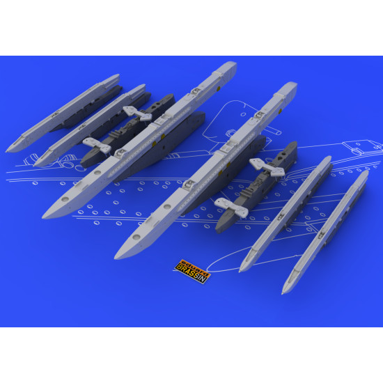 Eduard 648054 1/48 Su-25K wing pylons Brassin for Aircraft