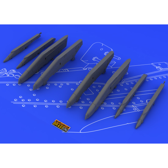Eduard 648054 1/48 Su-25K wing pylons Brassin for Aircraft