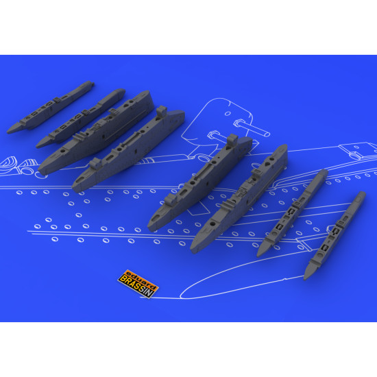 Eduard 648054 1/48 Su-25K wing pylons Brassin for Aircraft
