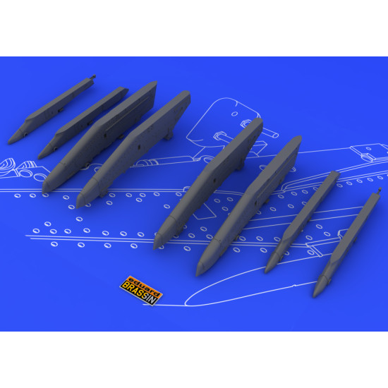 Eduard 648054 1/48 Su-25K wing pylons Brassin for Aircraft