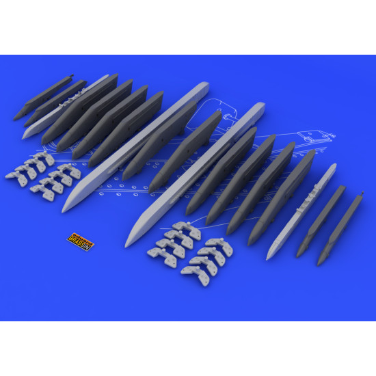 Eduard 648054 1/48 Su-25K wing pylons Brassin for Aircraft