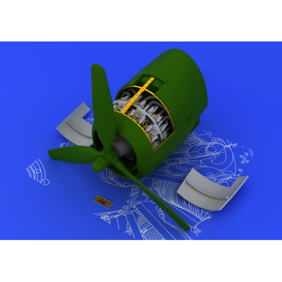 Eduard 648056 1/48 R-2800-10 engine Brassin for Aircraft